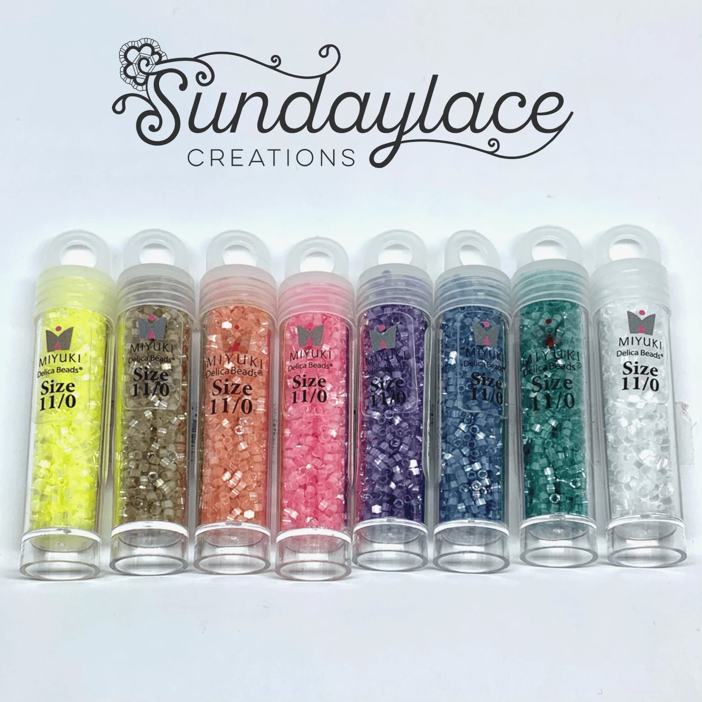 Delica Sparkle Satin Set, 8 Delica Beads Set, Promotion Promotion