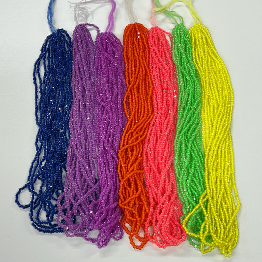 "Deluxe Neon Set" 7 x 11/0 Charlotte Cut Seed Beads Set, Promotions Charlotte Cut Seedbeads