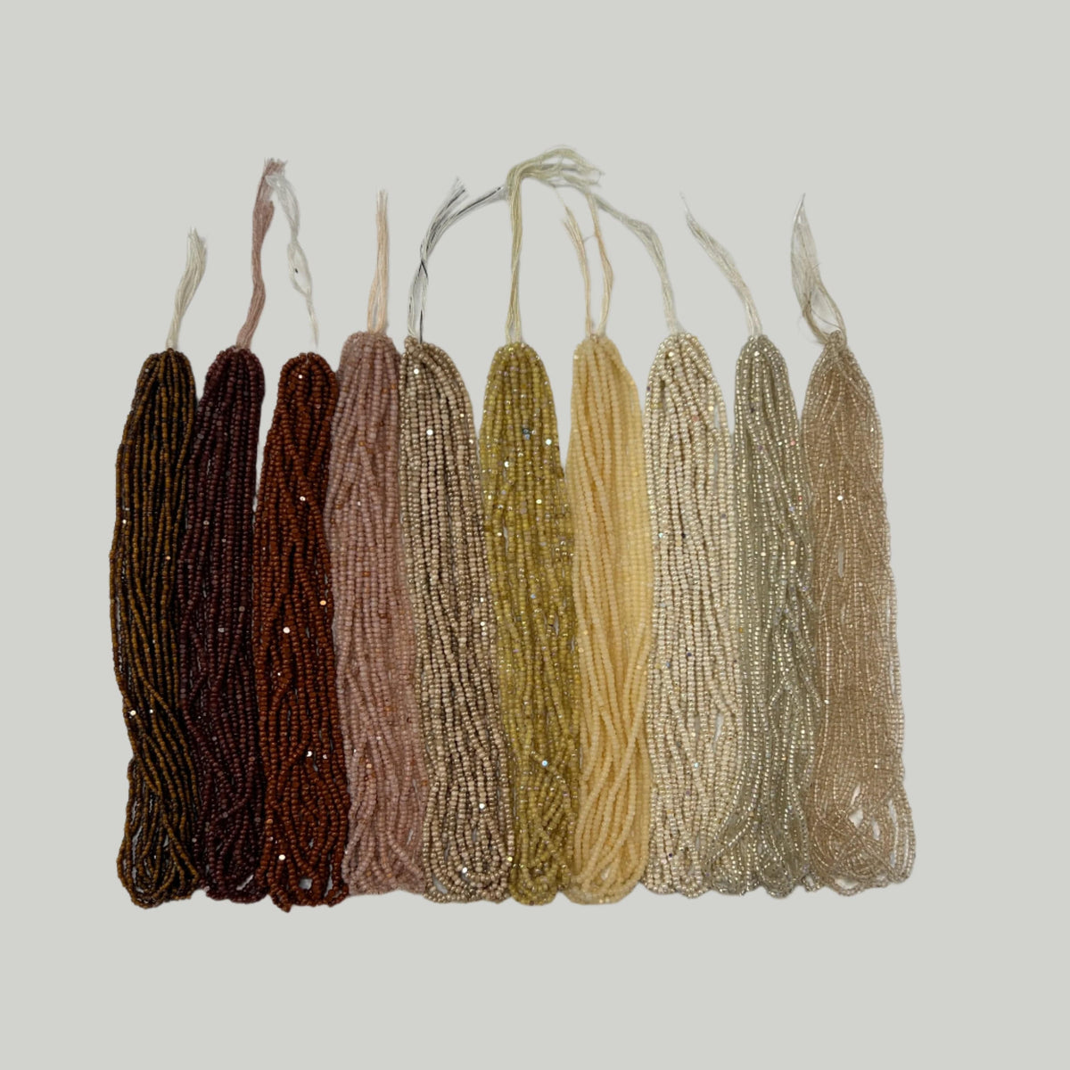 “Deluxe Nudes” 10 x Charlotte Seed Bead Hankss (10g) Set, Promotions Promotions
