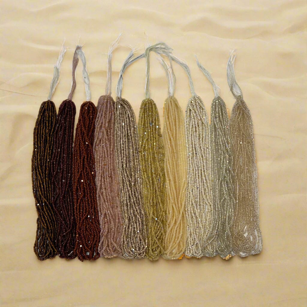 “Deluxe Nudes” 10 x Charlotte Seed Bead Hankss (10g) Set, Promotions Promotions