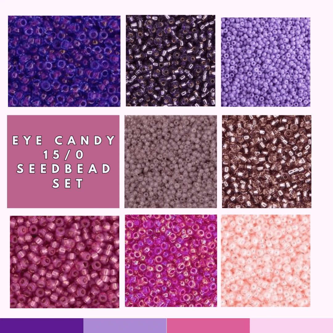 "Eye Candy" 8 x 15/0 Seed Beads (5.2g) Vial Set, Special Promotion Promotions