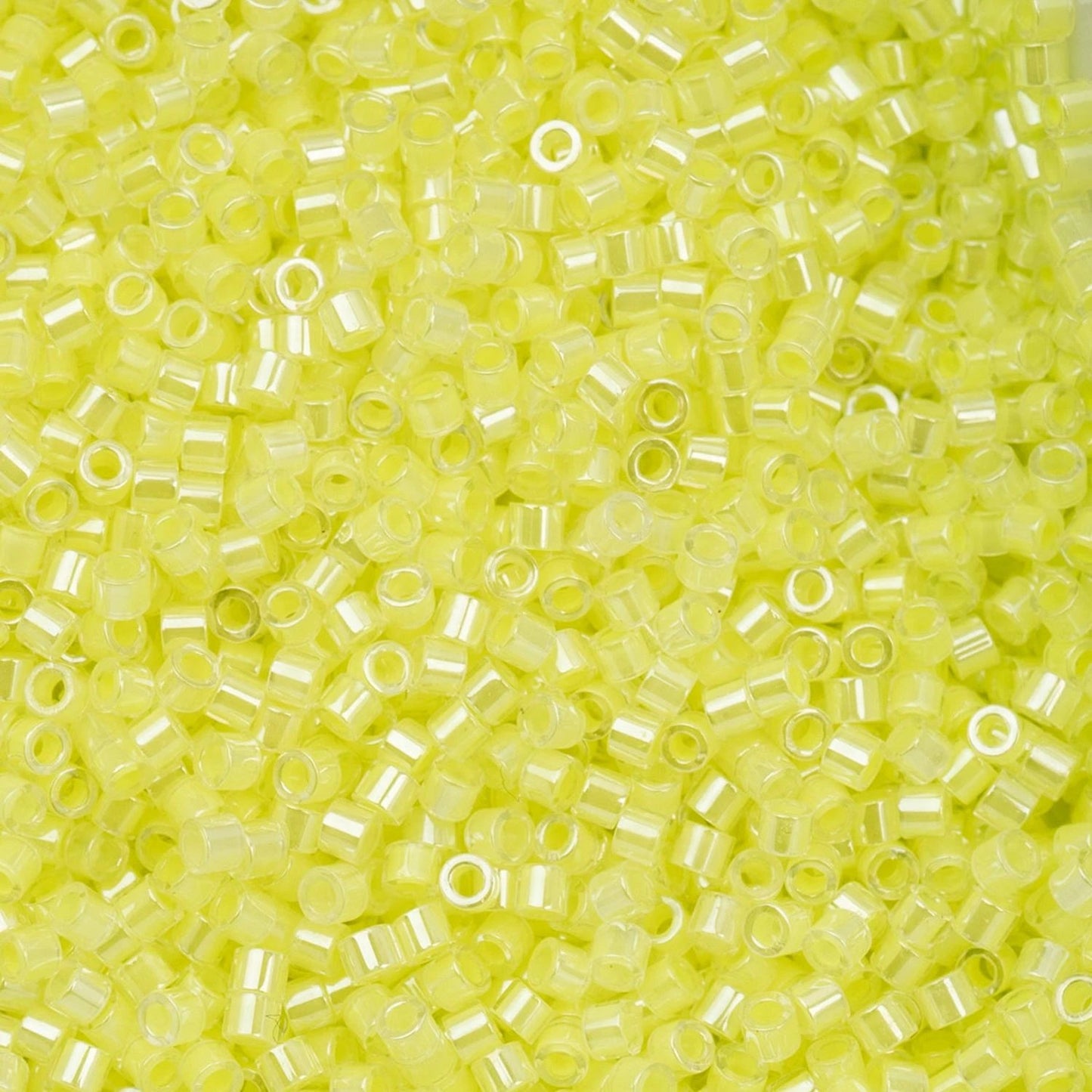 Cylin Bead 11/0 25g Bag – Limeade Yellow Neon Color Cylin Beads John Beads