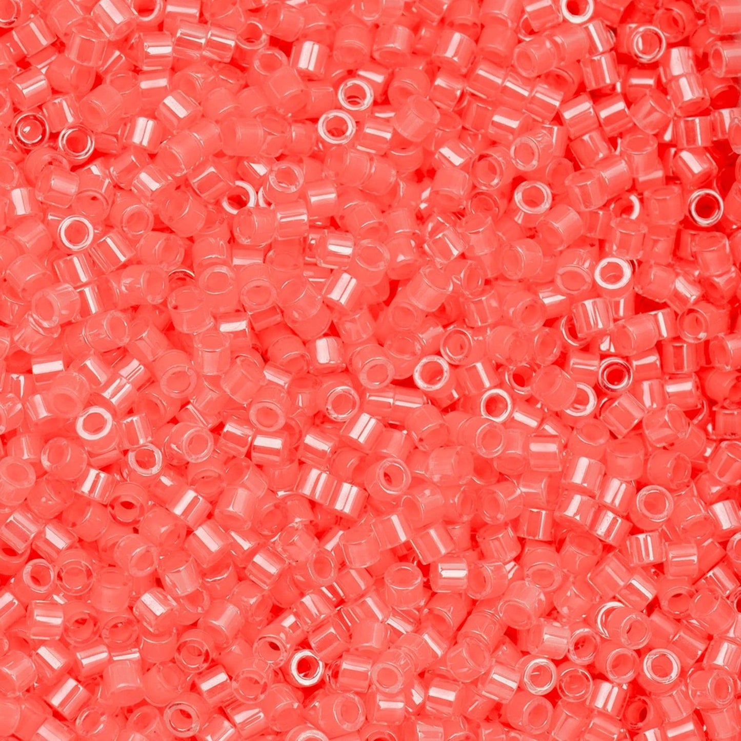 Cylin Bead 11/0 25g Bag – Coral Neon Color Cylin Beads John Beads