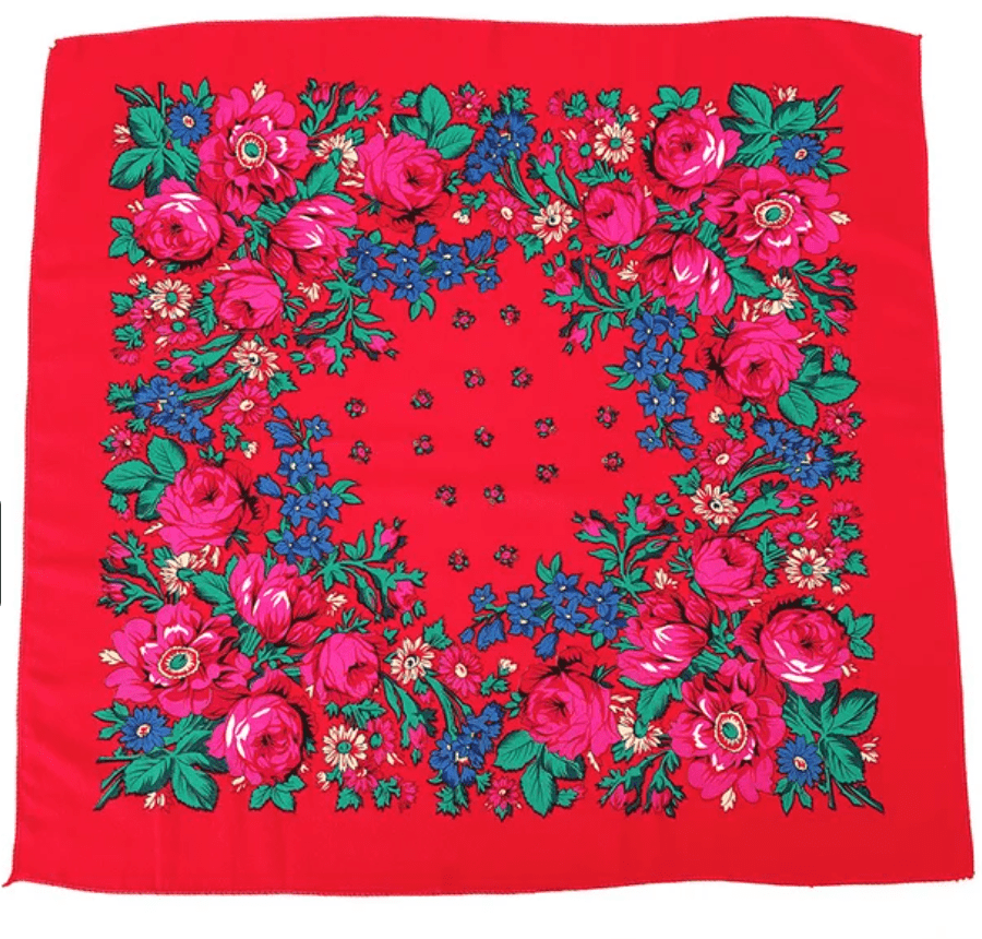 "Kokum Scarf" Grandma Cloth Handkerchief/Scarf in Floral Patterns, Promotional Item Promotions