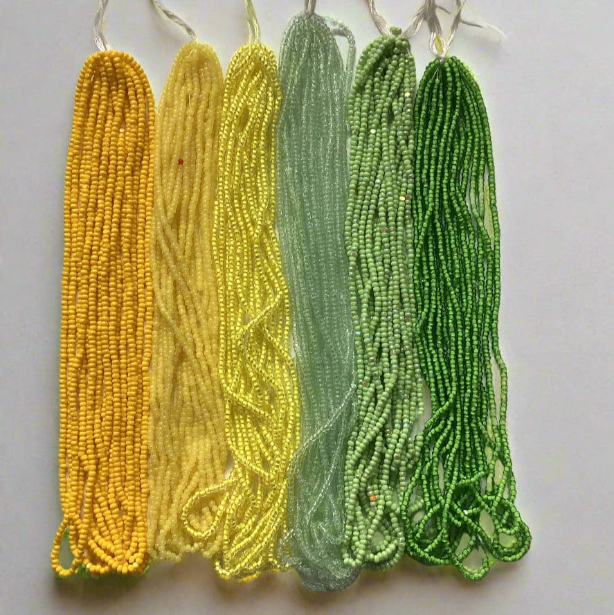 “Lemons & Limes” 6 x Charlotte Cut Seed Bead (10g) Set, Promotions Charlotte Cut Seedbeads