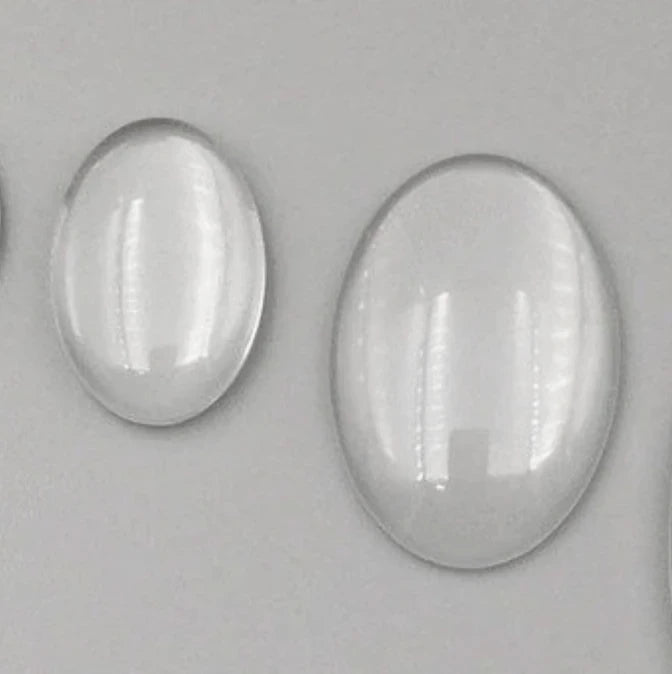 13*18mm Clear Oval Dome