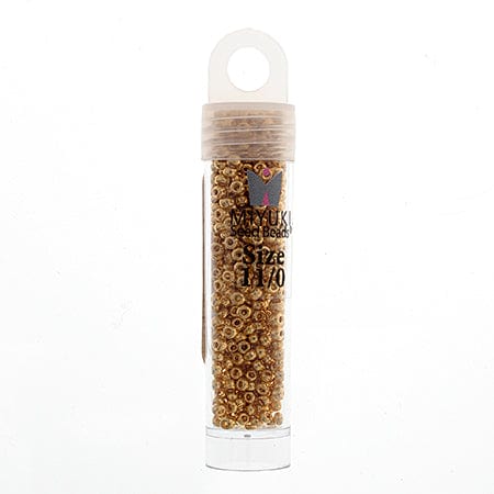 Miyuki Seed Bead 11/0 24kt Gold Plated (0191VS) Small Vial *5.2g vial* Miyuki Seed Bead 11/0