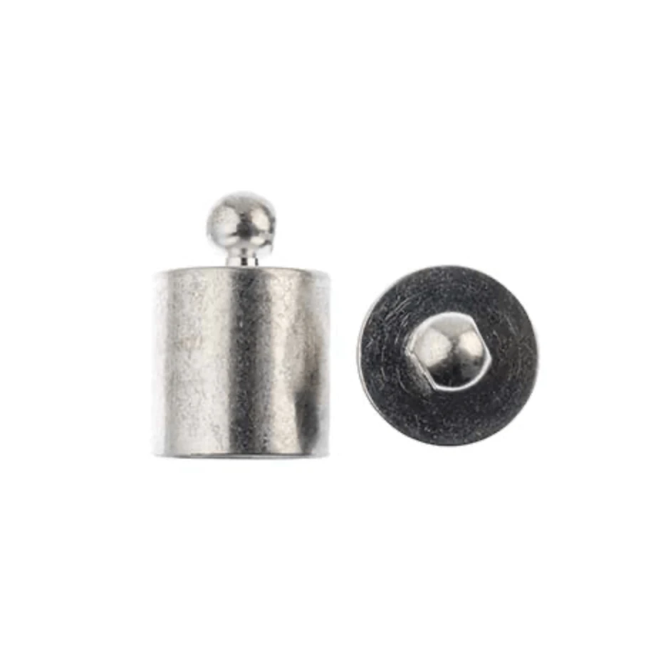 Must Have Findings - Cord End Cap 8x12mm Silver 10pcs New Beader Basics Basics