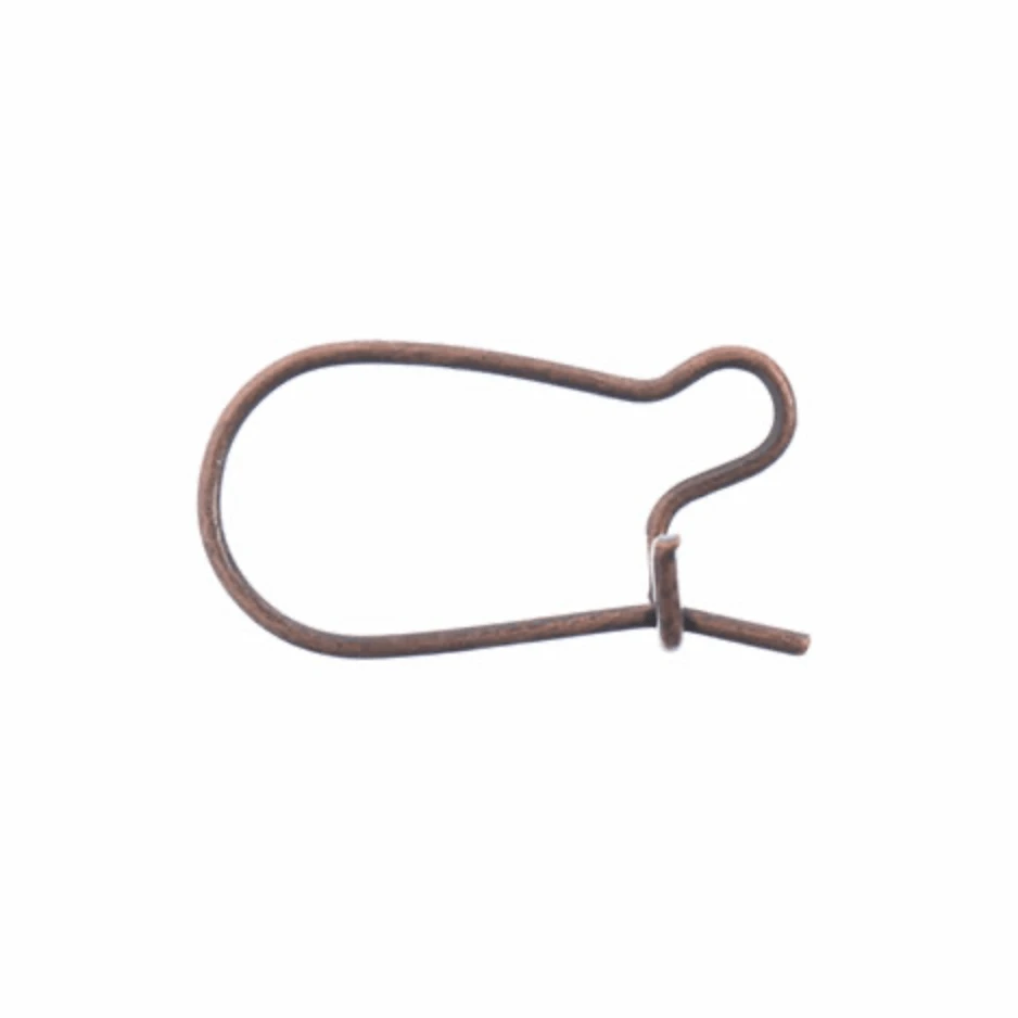 Must Have Findings - Earwire Kidney (apx 19x10mm) Antique Copper 46pcs New Beader Basics Basics
