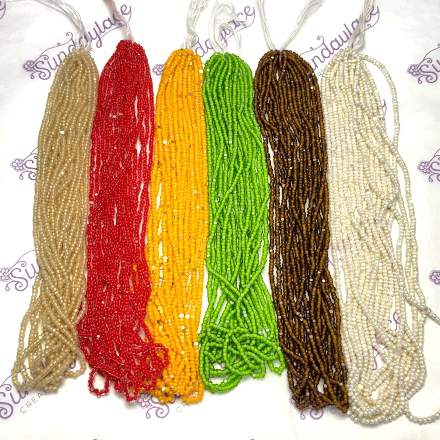 "Niished out Taco's" 🌮 6 x 10g Charlotte Bead Set, Promotion Charlotte Cut Seedbeads