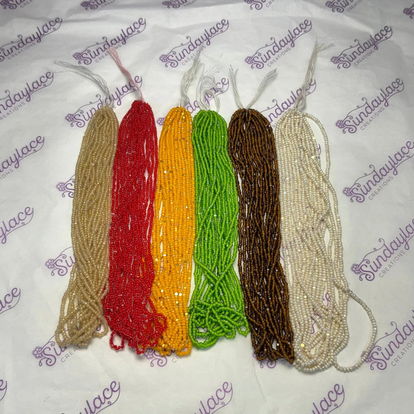 "Niished out Taco's" 🌮 6 x 10g Charlotte Bead Set, Promotion Charlotte Cut Seedbeads