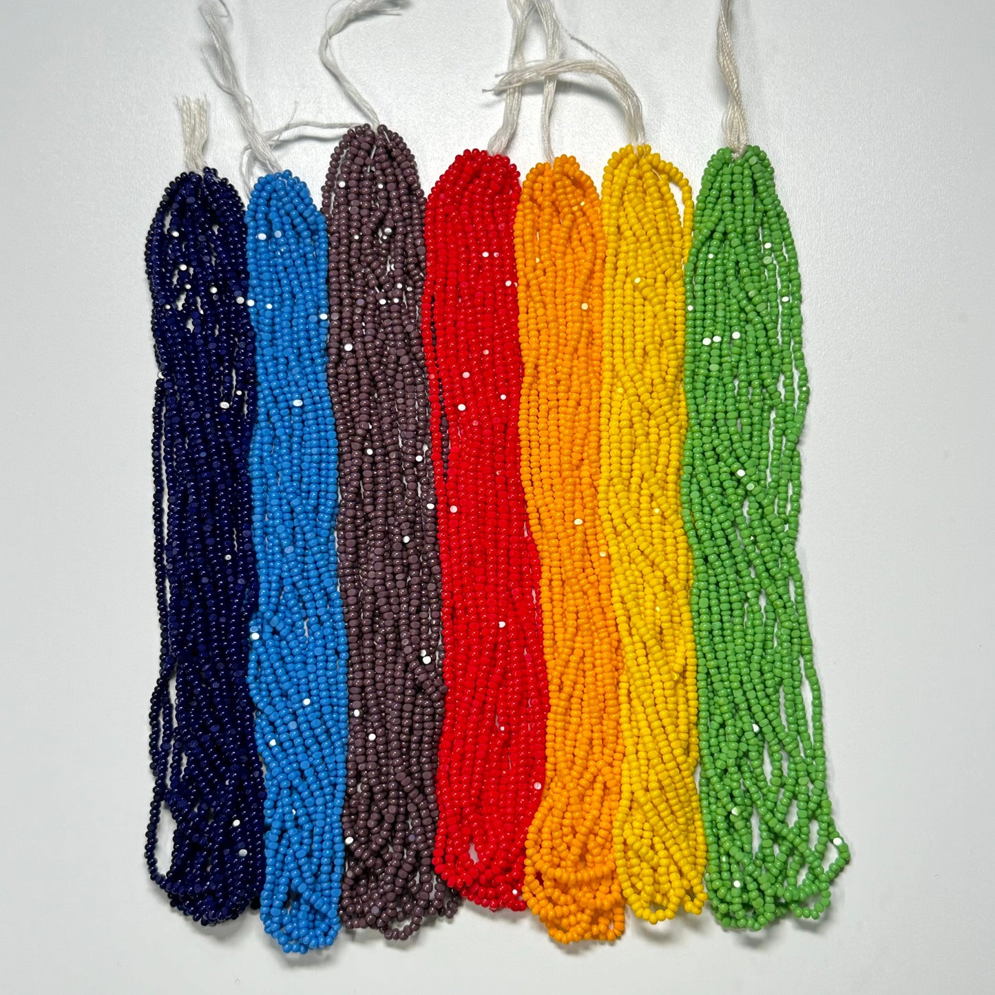 Pride Rainbow 🌈 Opaque, 7 x 11/0 Charlotte Cut Seed Beads Set, Promotions Charlotte Cut Seedbeads