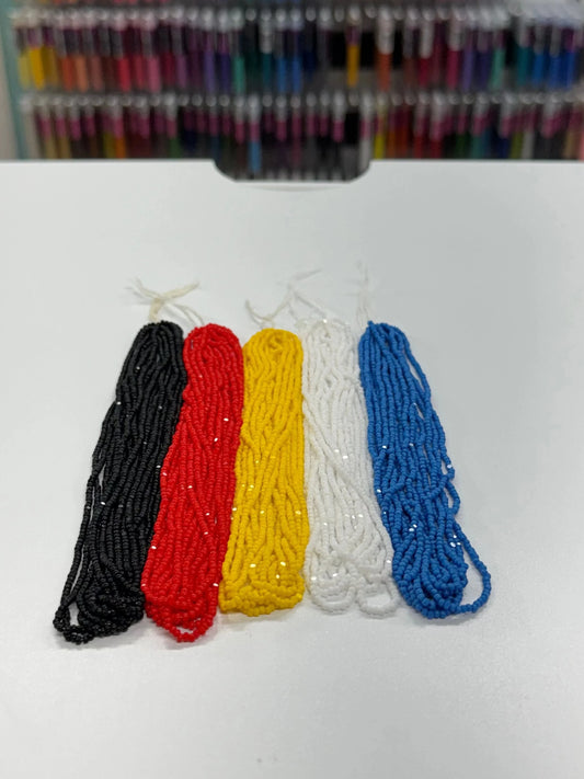 "Scared" Mi'kmaq Colours - 5 x 11/0 Charlotte Seed Beads (10g), Promotions Charlotte Cut Seedbeads