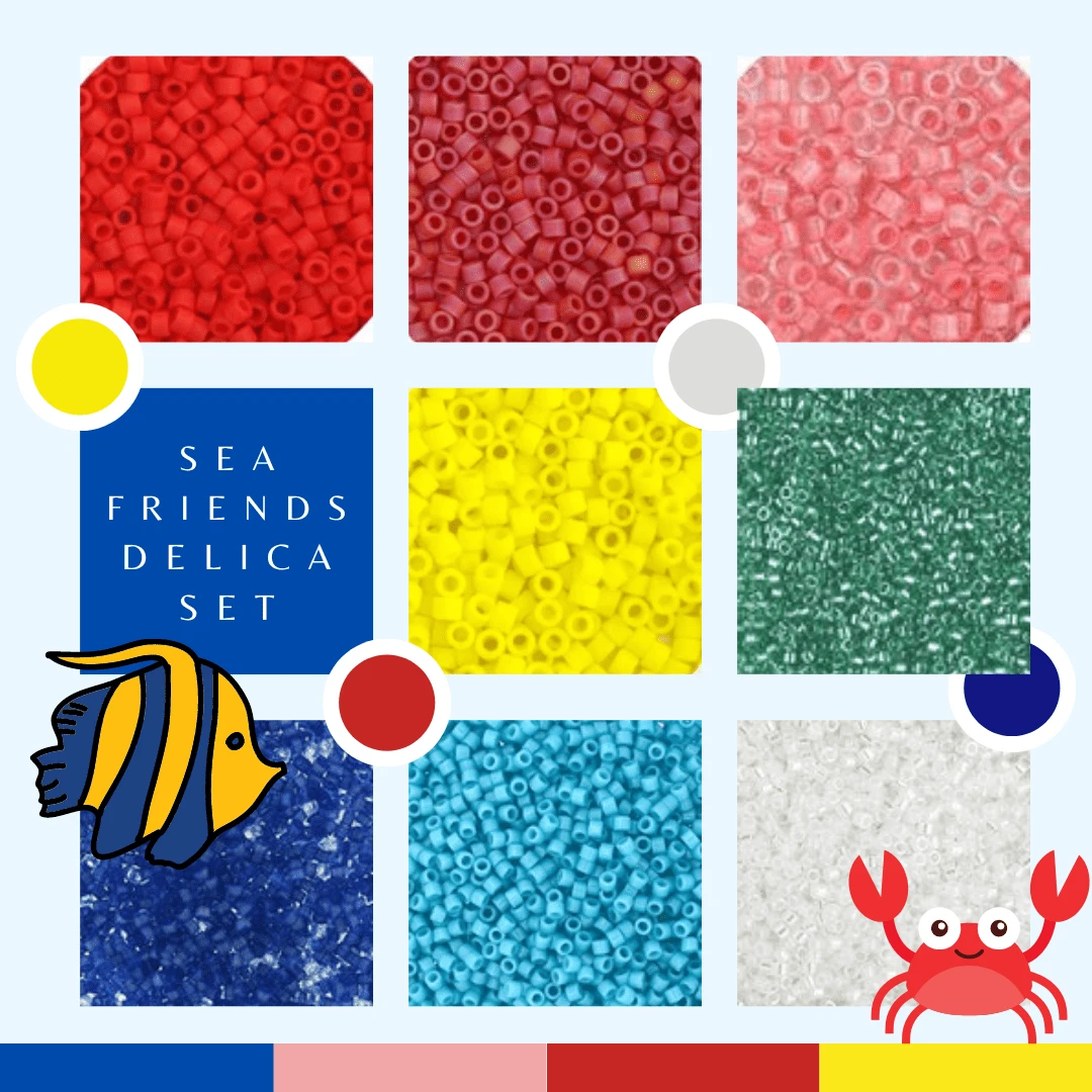 Sea Friends Themed Delica Set, 8 x 5.2g Set, Promotions Promotions