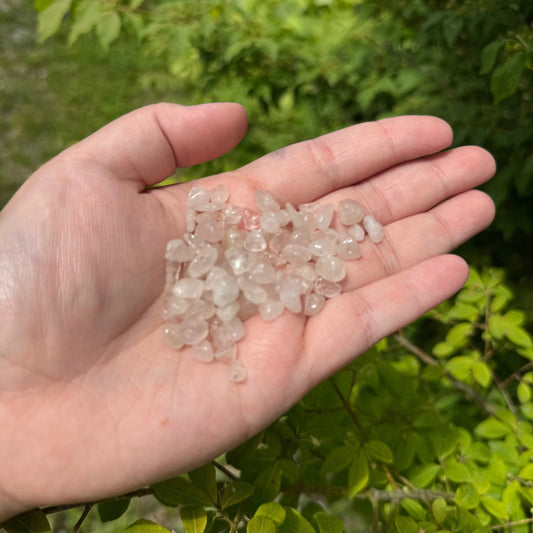Semi-Precious Chips 22g - Rose Quartz Pearl Beads