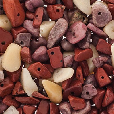 Semi-Precious Chips 22g Vial - Moonkite Mix Pearl Beads