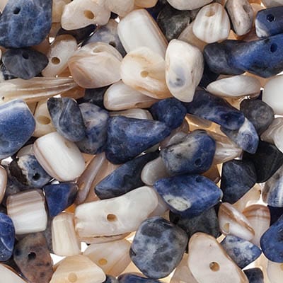 Semi-Precious Chips 22g Vial - Sioux Mix Pearl Beads