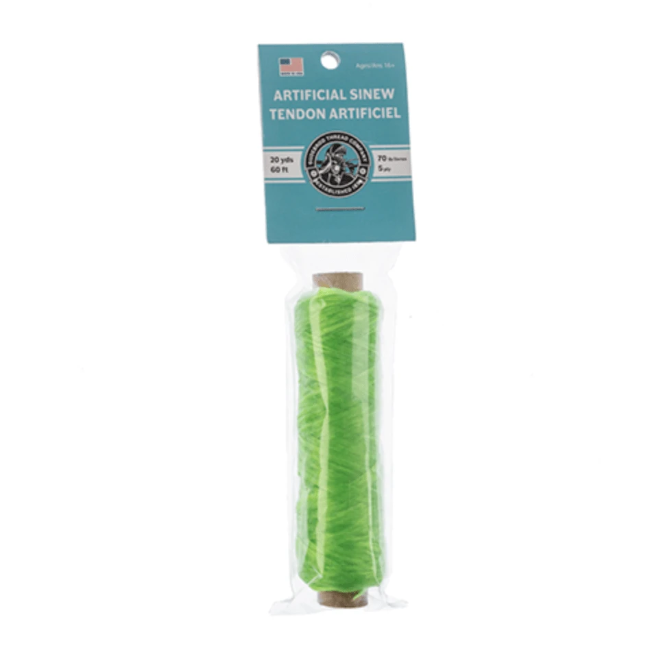 SINEW BOBBIN 20 yards, 70lb test Sinew Thread 5 ply, Basics Sinew
