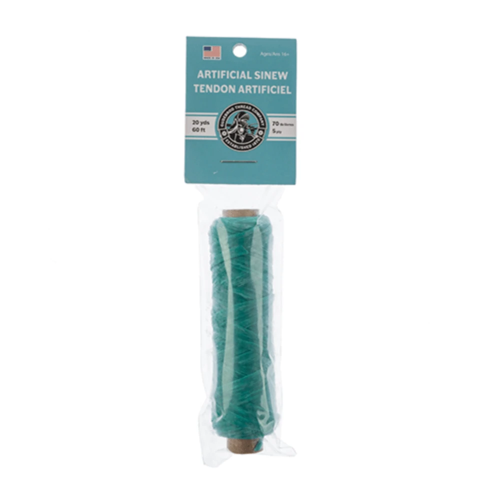 SINEW BOBBIN 20 yards, 70lb test Sinew Thread 5 ply, Basics Sinew