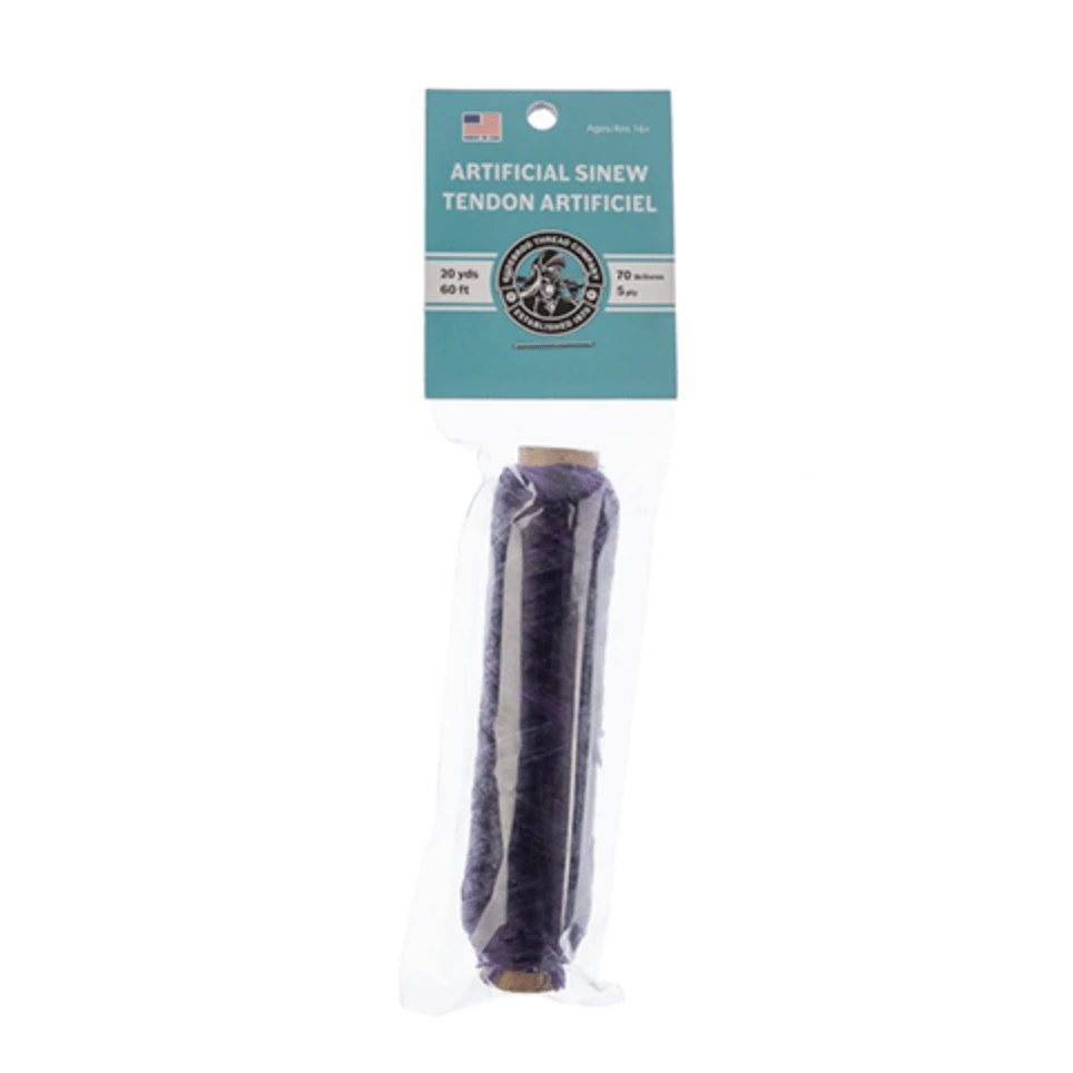 SINEW BOBBIN 20 yards, 70lb test Sinew Thread 5 ply, Basics Sinew