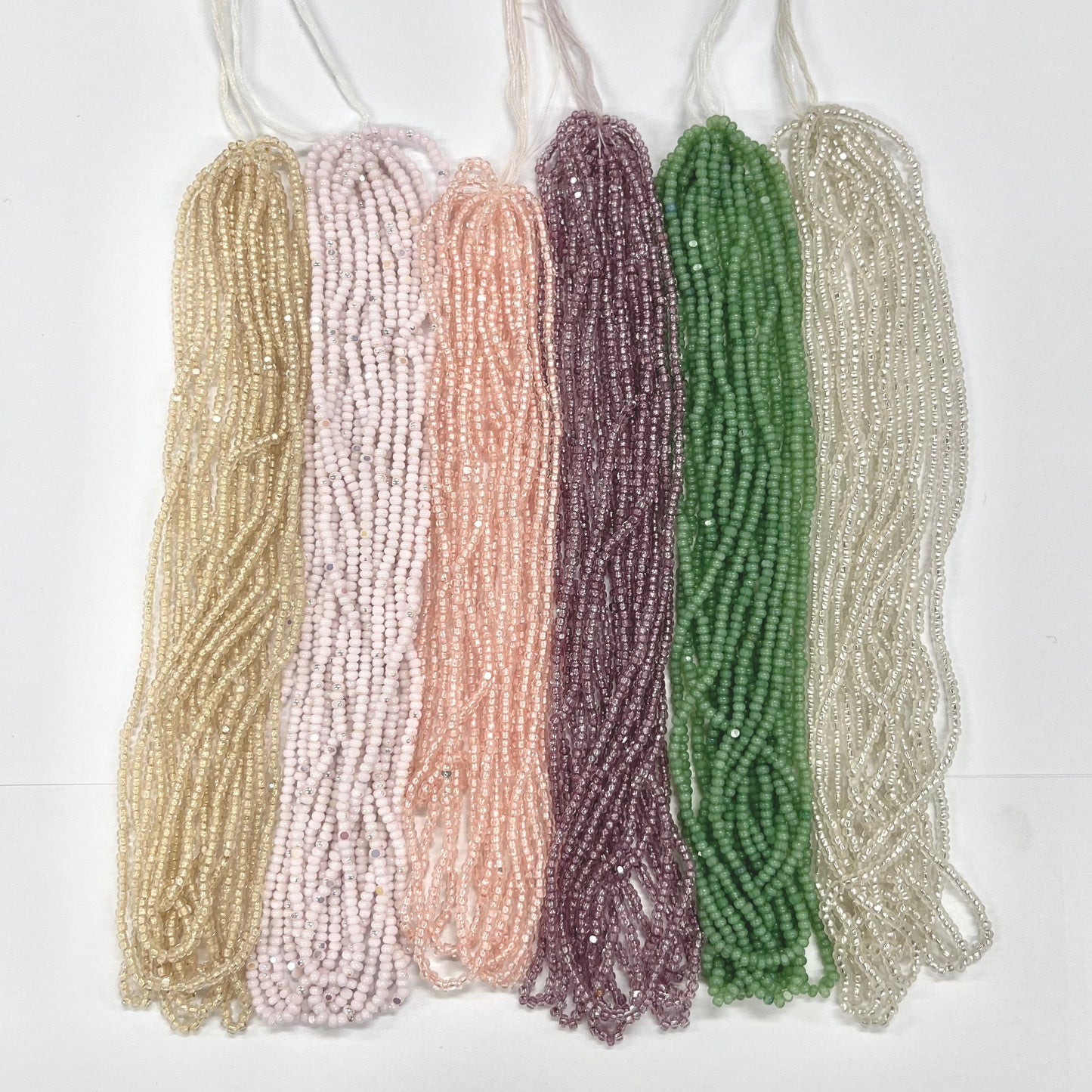 Soft Spring Pastels, 6 x 11/0 Charlotte Cut Seed Beads Set, Promotions Charlotte Cut Seedbeads