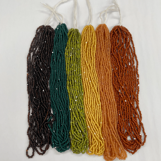 Sparkle Fall Forest Opaque, 6 x 11/0 Charlotte Cut Seed Beads Set, Promotions Charlotte Cut Seedbeads