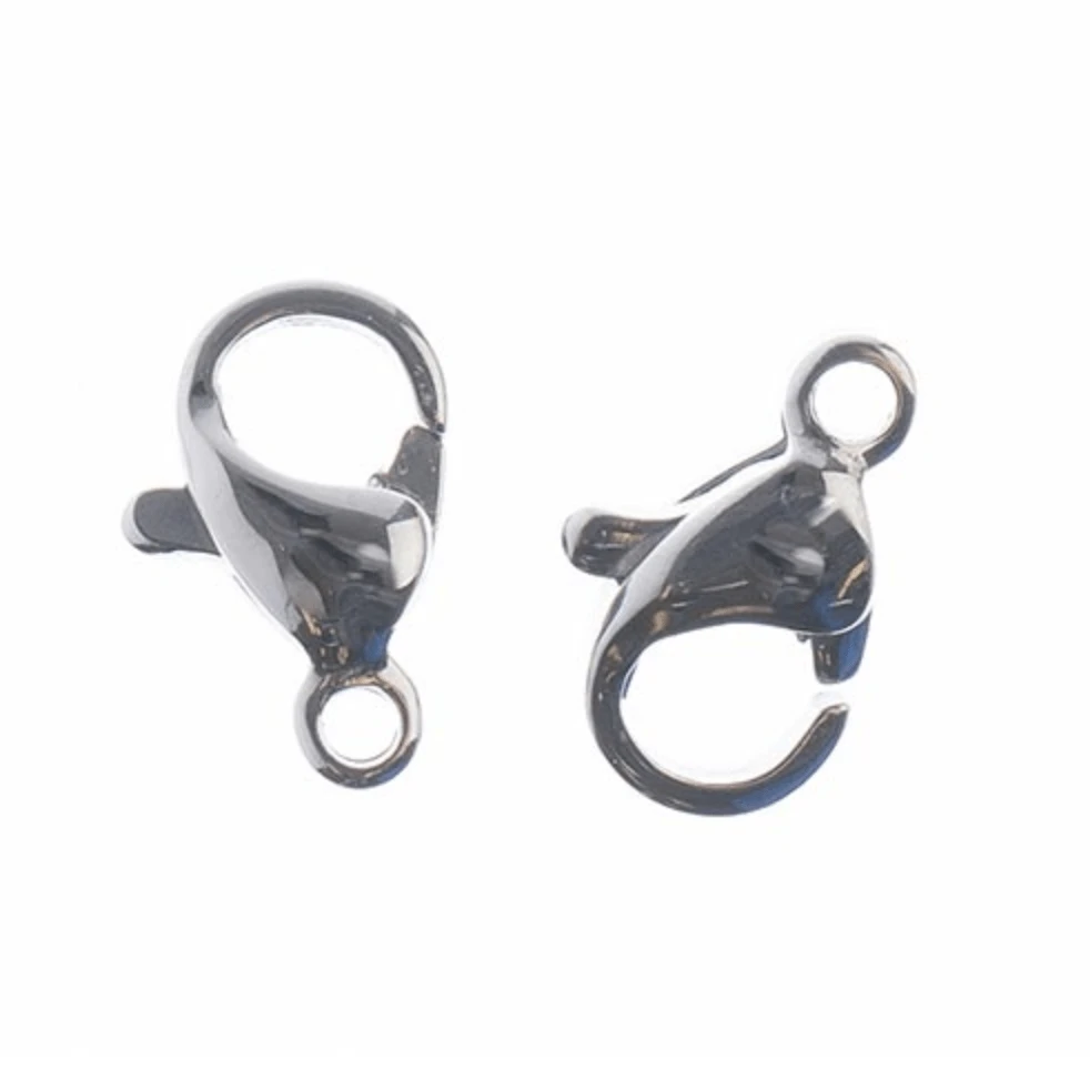 Stainless Steel Lobster Clasp 10*6.5mm 10pcs, John Beads Basics Basics