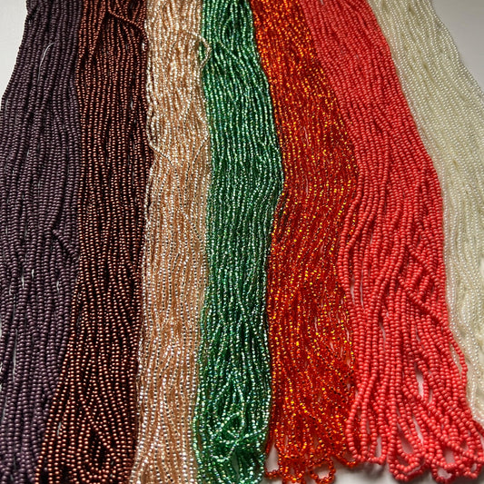 "Sun Kissed Hues" 7 x 11/0 Czech Seed Bead HANK Set, Promotions 11/0 Preciosa Seed Beads
