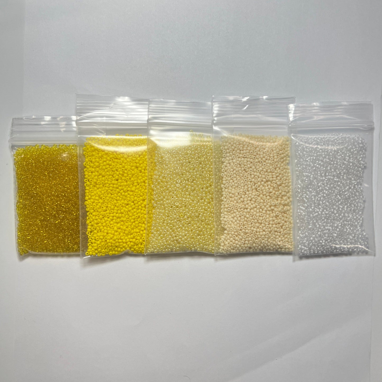 “Sunny Days” 5 x 22g 10/0 Seed Bead Set, Promotions 10/0 Preciosa Seed Beads