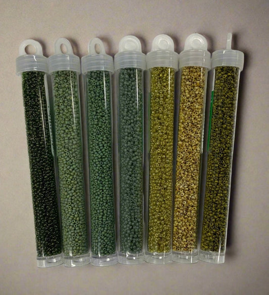 “Sweetgrass Vibes” 7 x Miyuki 11/0 Seedbeads, Promotions Miyuki Seed Bead 11/0