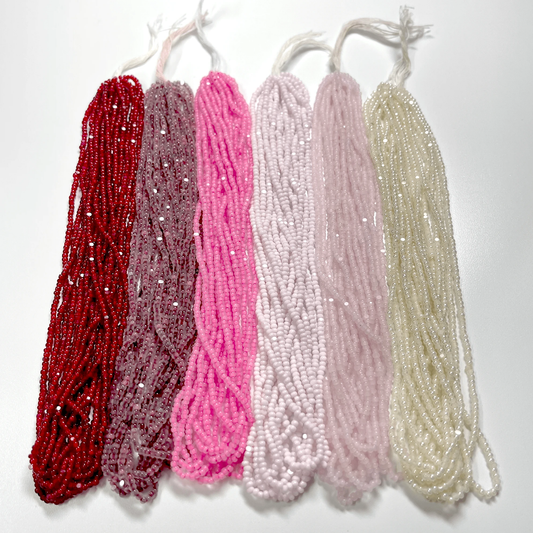 "Sweethearts" 6 x 11/0 Charlotte Cut Seed Beads Set, Promotions Charlotte Cut Seedbeads