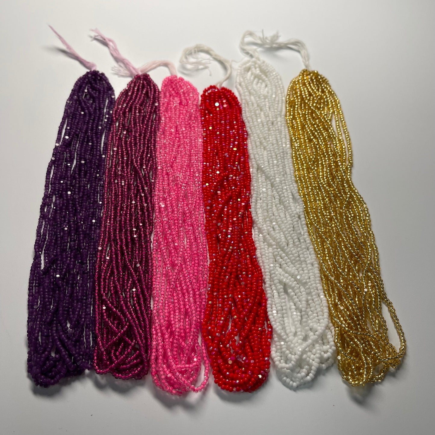 "Valentine's Day Special" 6 x 11/0 Charlotte Cut Seed Beads Set, Promotions Charlotte Cut Seedbeads