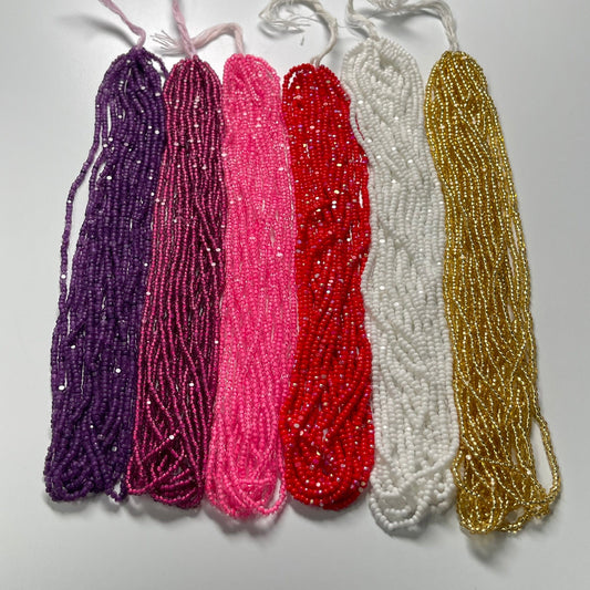 "Valentine's Day Special" 6 x 11/0 Charlotte Cut Seed Beads Set, Promotions Charlotte Cut Seedbeads