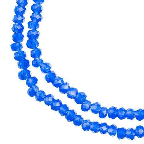 Sundaylace Creations & Bling Rondelle Beads 1.5*2.5mm Crystal Lane Rondelle, Opaque Dark Sapphire