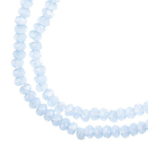 Sundaylace Creations & Bling Rondelle Beads 1.5*2.5mm Crystal Lane Rondelle, Opaque Light Periwinkle