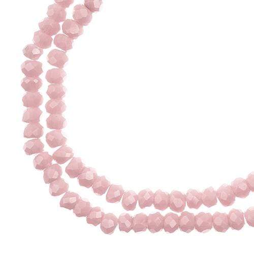 Sundaylace Creations & Bling Rondelle Beads 1.5*2.5mm Crystal Lane Rondelle, Opaque Light Purple