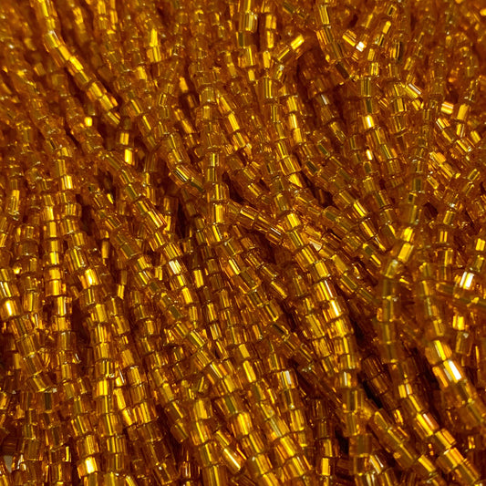 Preciosa Ornela 2-Cut Beads 10/0 2-Cut Beads, Silver Lined Orange