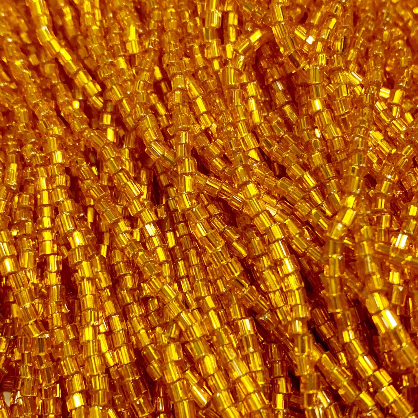 Preciosa Ornela 2-Cut Beads 10/0 2-Cut Beads, Silver Lined Orange