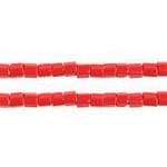 Preciosa Ornela 2-Cut Beads 10/0 2-Cut Beads, Opaque Red
