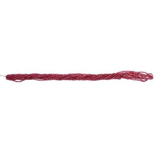 Preciosa Ornela 2-Cut Beads 10/0 2-Cut Beads, Silver Lined Light Red