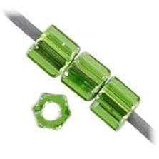 Preciosa Ornela 2-Cut Beads 10/0 2-Cut Beads, Silver Lined Lime Green