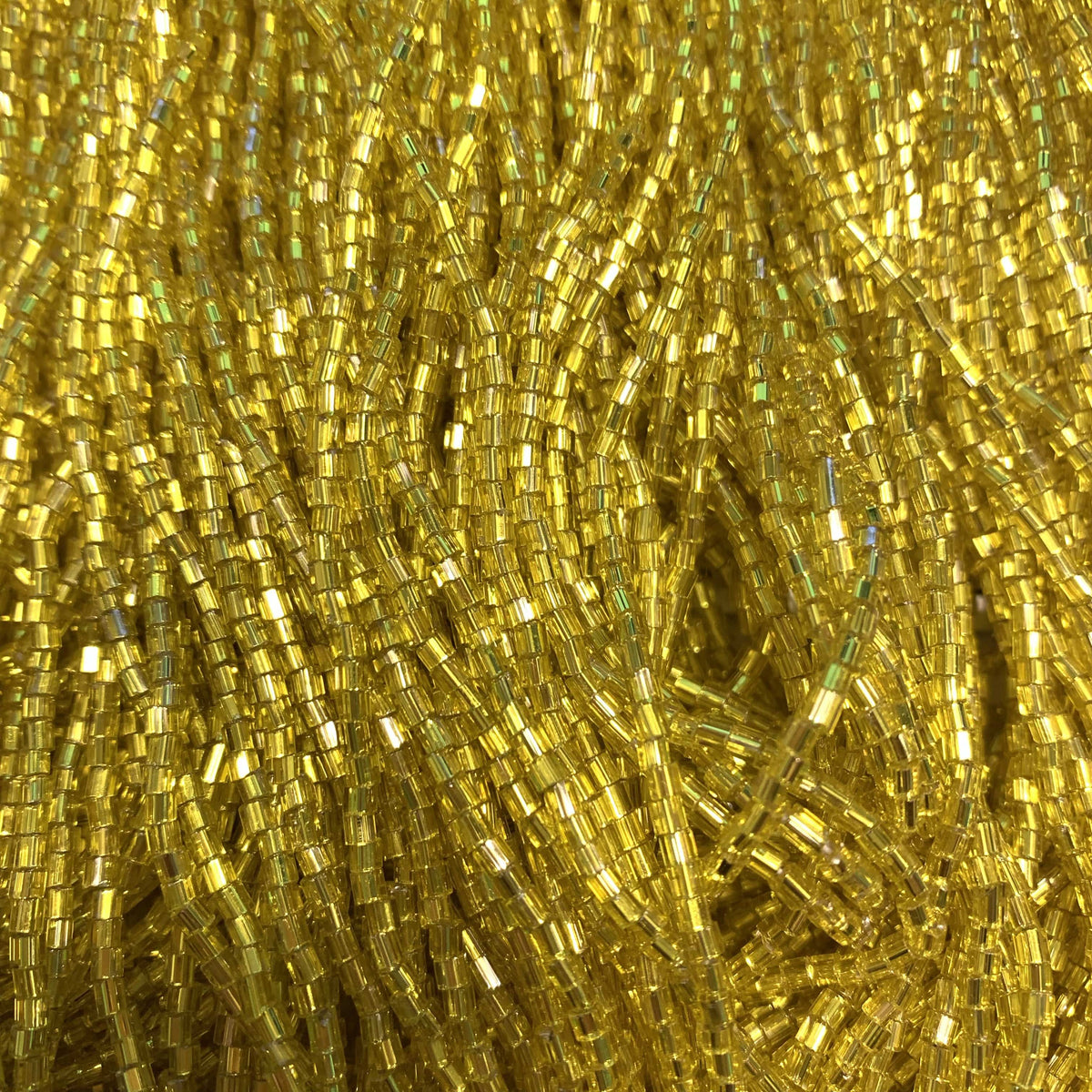 Preciosa Ornela 2-Cut Beads 10/0 2-Cut Beads, Silver Lined Yellow *1/2 Hank