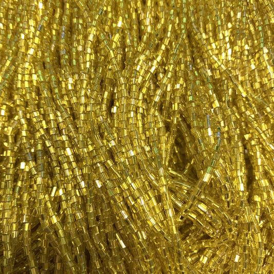 Preciosa Ornela 2-Cut Beads 10/0 2-Cut Beads, Silver Lined Yellow *1/2 Hank