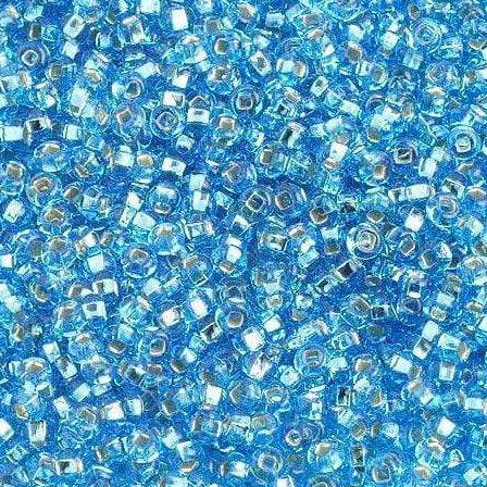 Sundaylace Creations & Bling 10/0 Preciosa Seed Beads 10/0 Silver Lined Aqua Blue, Preciosa Seed Beads