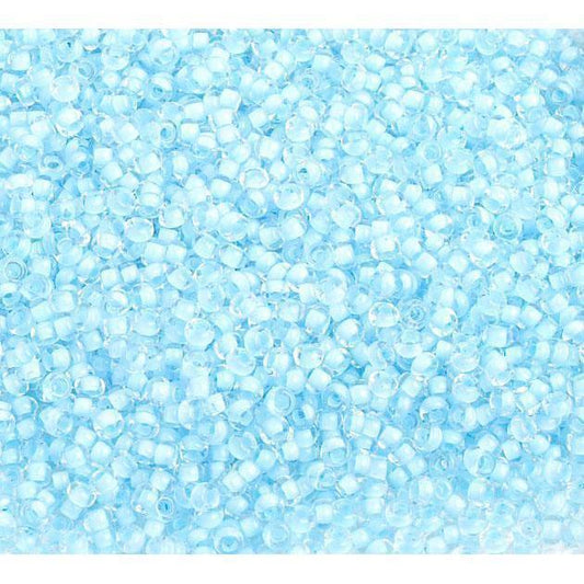 Preciosa Ornela 10/0 Preciosa Seed Beads 10/0 Baby Blue Colour lined Terra, Preciosa Seed Beads