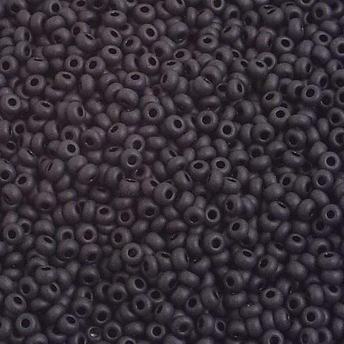 Preciosa Ornela 10/0 Preciosa Seed Beads 10/0 Black Matte Opaque, Preciosa Seed Bead
