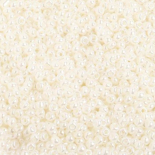 Sundaylace Creations & Bling 10/0 Preciosa Seed Beads 10/0 Ceylon Pearl Opaque, Preciosa Seed Bead