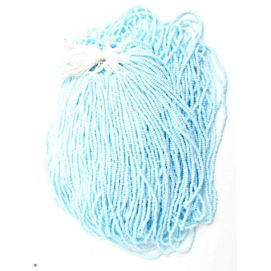 Preciosa Ornela 10/0 Preciosa Seed Beads Hank 10/0 Chalk Light Blue Matte Solgel, Precoisa Seed Beads, Hank or 22g