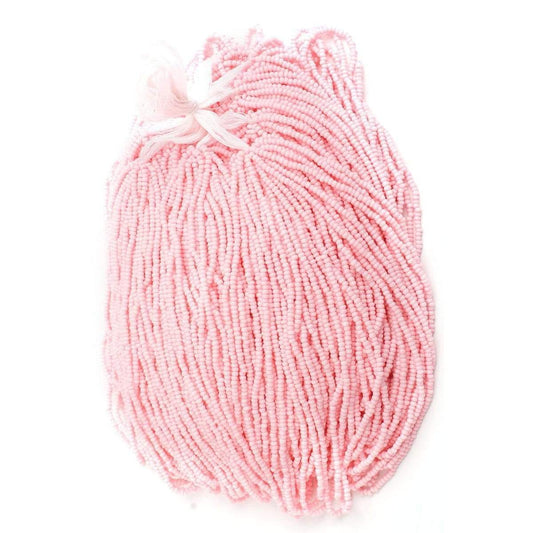 Preciosa Ornela 10/0 Preciosa Seed Beads 10/0 Chalk Light Pink Matte Solgel Precoisa Seed Beads