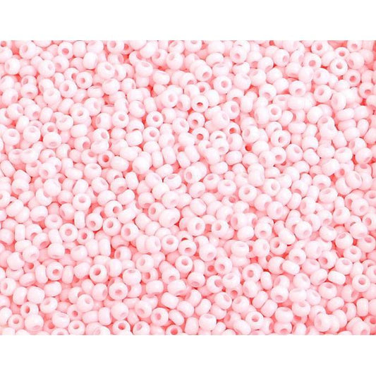 Preciosa Ornela 10/0 Preciosa Seed Beads 10/0 Chalk Light Pink Matte Solgel Precoisa Seed Beads